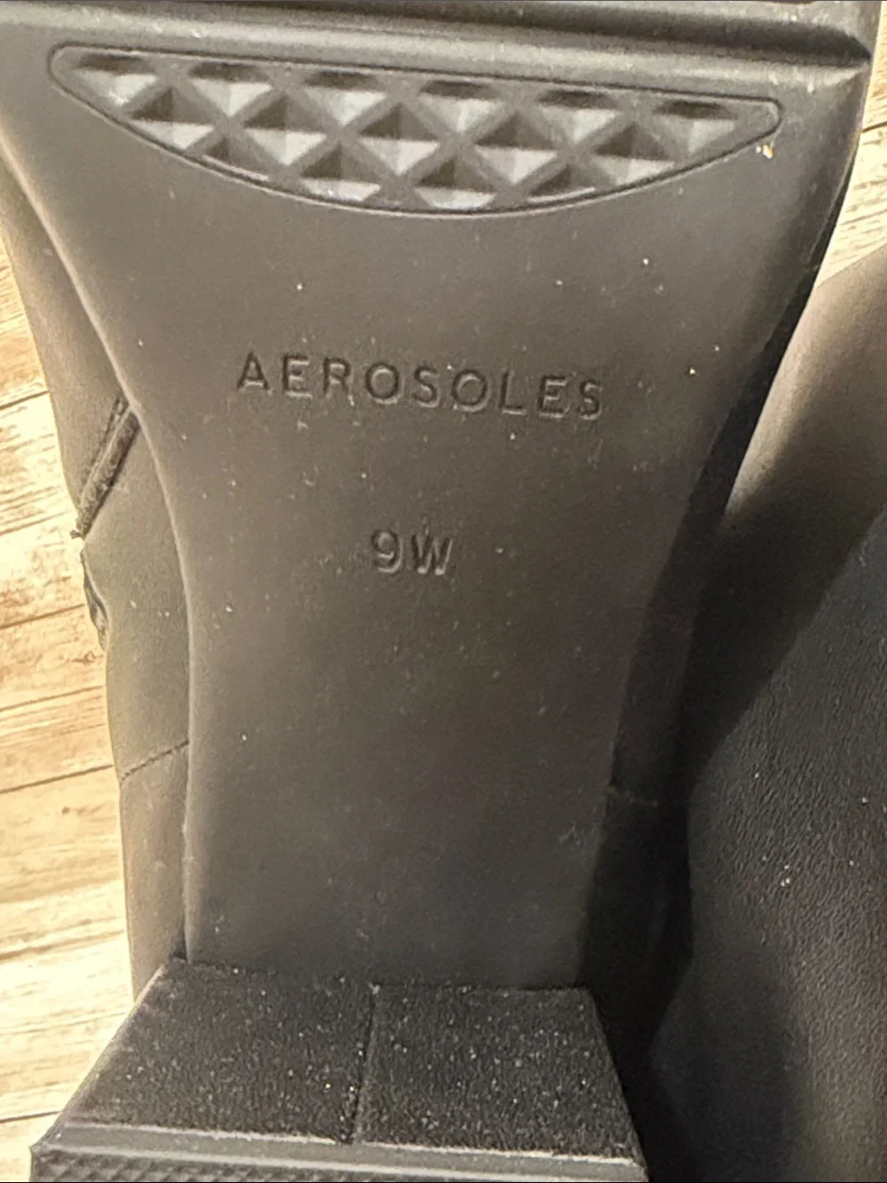 AEROSOLES Black Over-the-Knee Block Heel Boots 9WW NEW